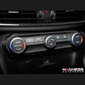 Alfa Romeo Giulia Air Conditioning Dash Bezel - Carbon Fiber - Pre '20